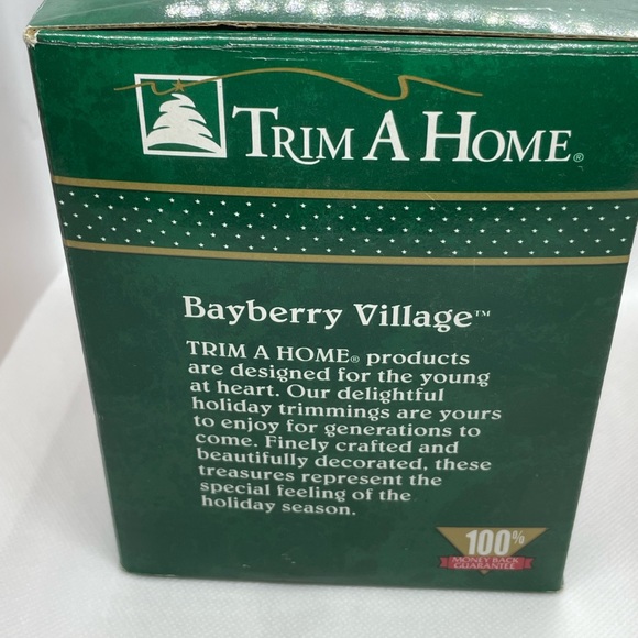 Christmas Village House Physician Office Bakery Collectible Porcelain (8B1) Vtg - Picture 3 of 9